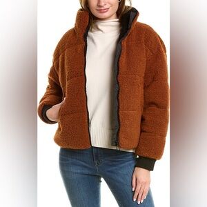 NVLT Brown Teddy Puffer Jacket